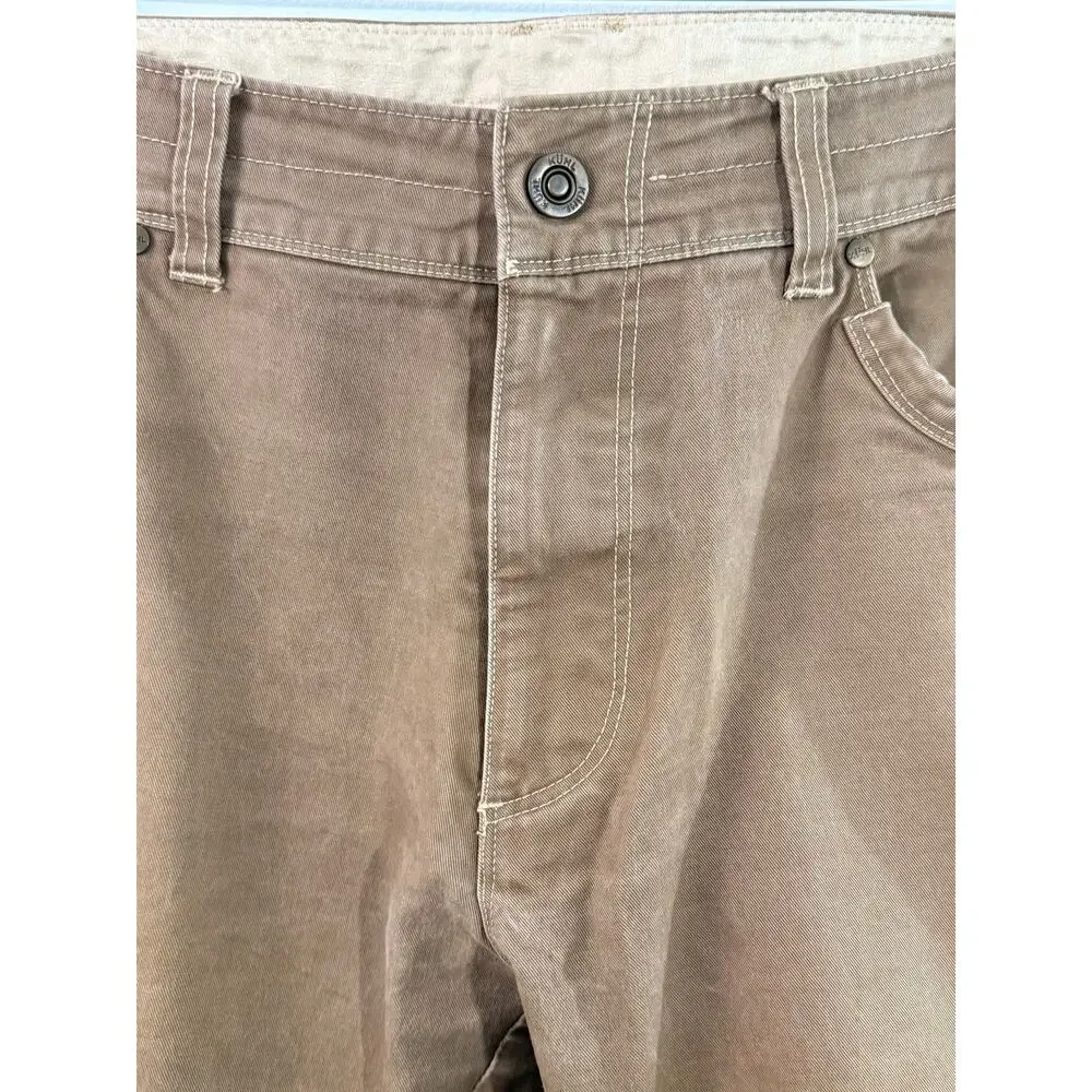KUHL Rydr Pants Men’s 34x30 Brown Tan Patina Outdoor Hiking Gorpcore